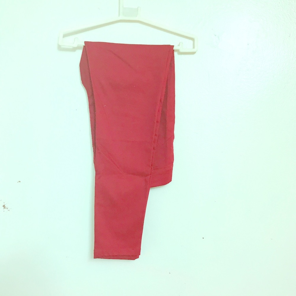 Red woman pant